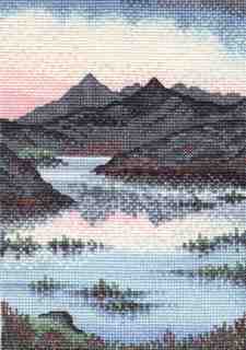 [Silk cross stitch design]